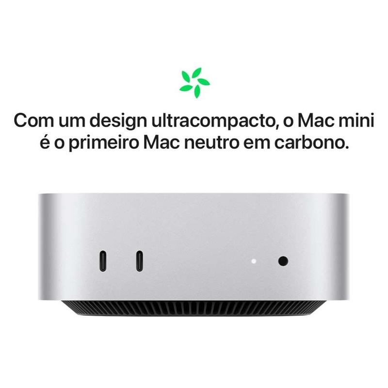 Mac Mini Apple M4 (16GB RAM 256GB SSD) - Prateado - Macbook e iMac